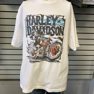 Harley Davidson T-shirt Large white